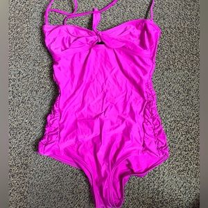 O’Neill hot pink one piece bathing suit!